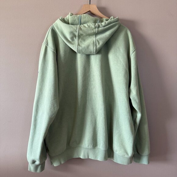 Men's Big and Tall 2XL Carhartt Sage Green Pullover Hoodie Loose Fit - Picture 3 of 11